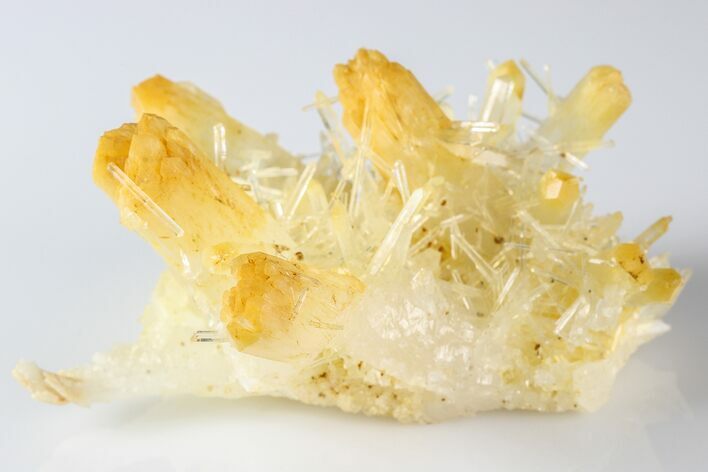 Pristine, 3" Mango Quartz Crystal Cluster - Cabiche, Colombia